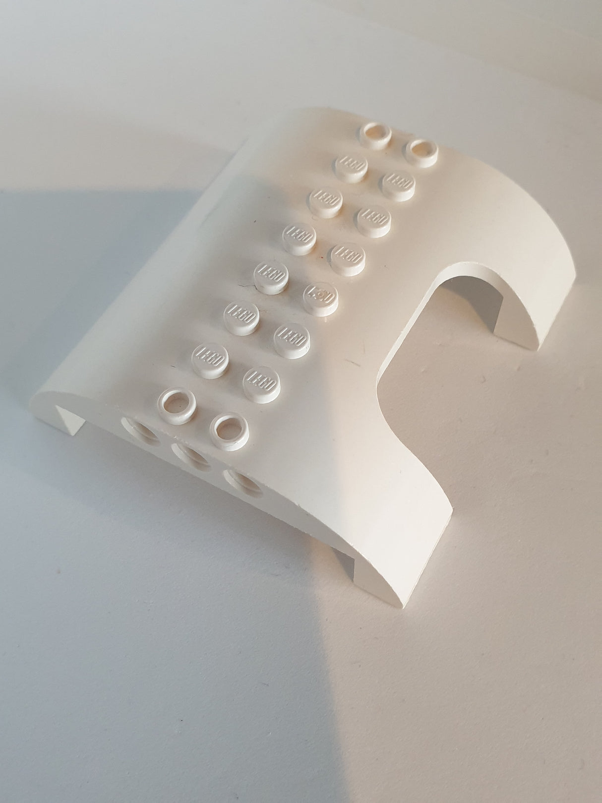 8x8x2 Fahrzeug Dach Flugzeug  mit Ausschnitt Tür gebogen weiß white