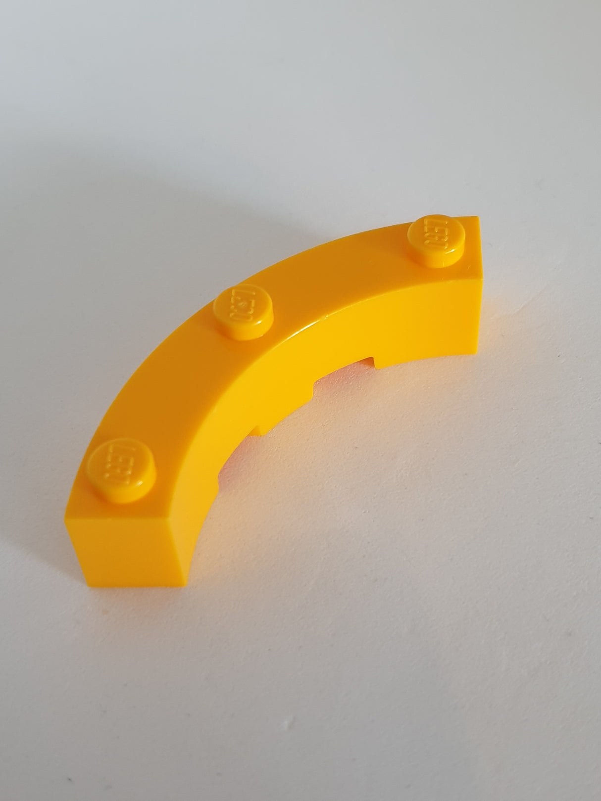 4x4 Rundstein Macaroni1/4 Kreis hellorange bright light orange