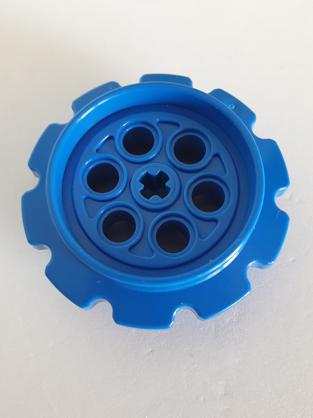 Technik Felge für Kette, Kettenrad groß blau