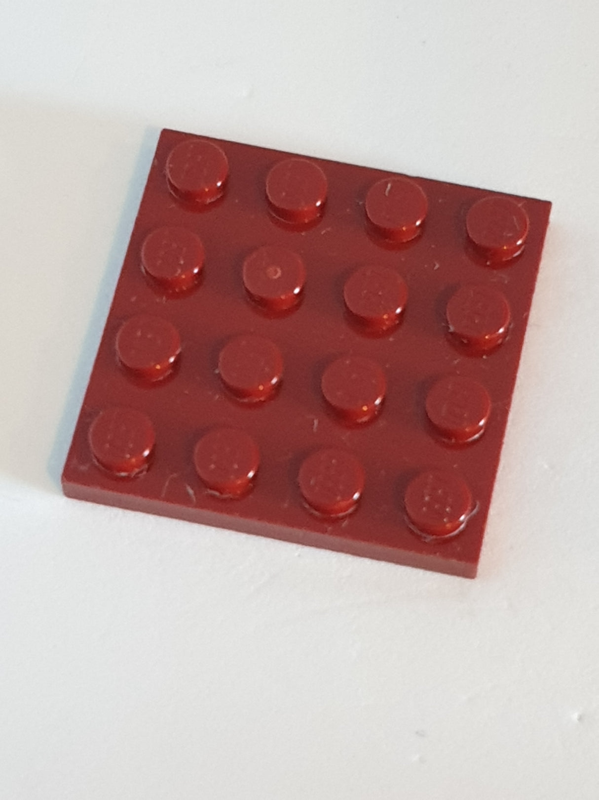 4x4 Platte dunkelrot