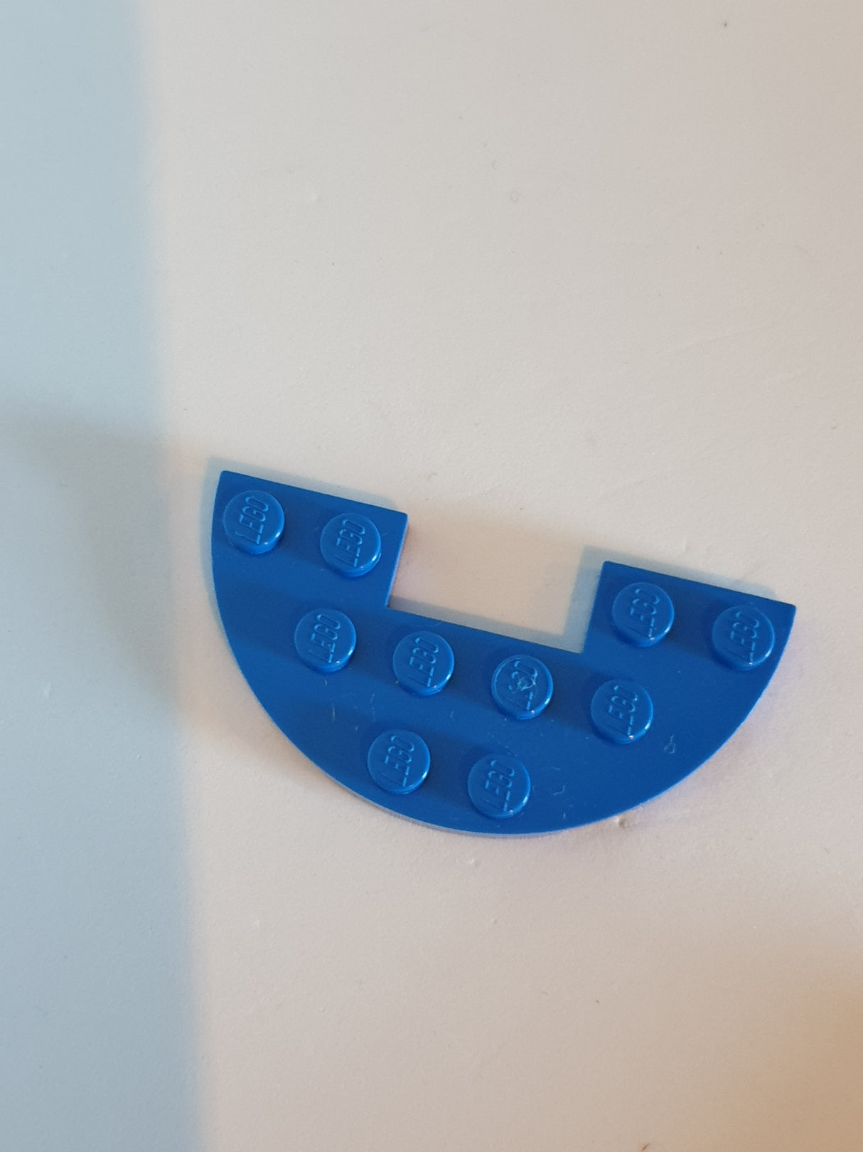 3x6 Rundplatte mit 1x2 Ausschnitt blau
