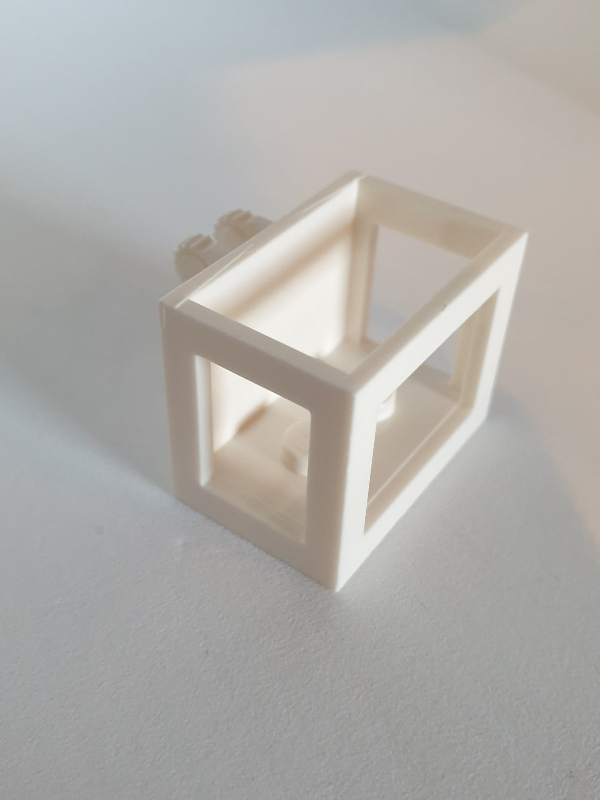 2x3x2 Krankorb mit Verriegelungsscharnier 9 Zähne Finger weiß white