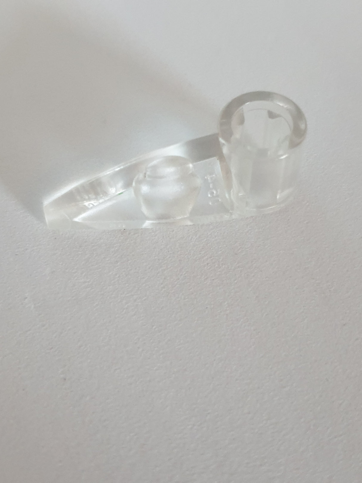 1x3 Bionicle Keil Zahn mit Achsenloch transparent weiß trans clear