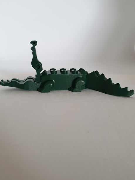 Krokodil komplett dunkelgrün