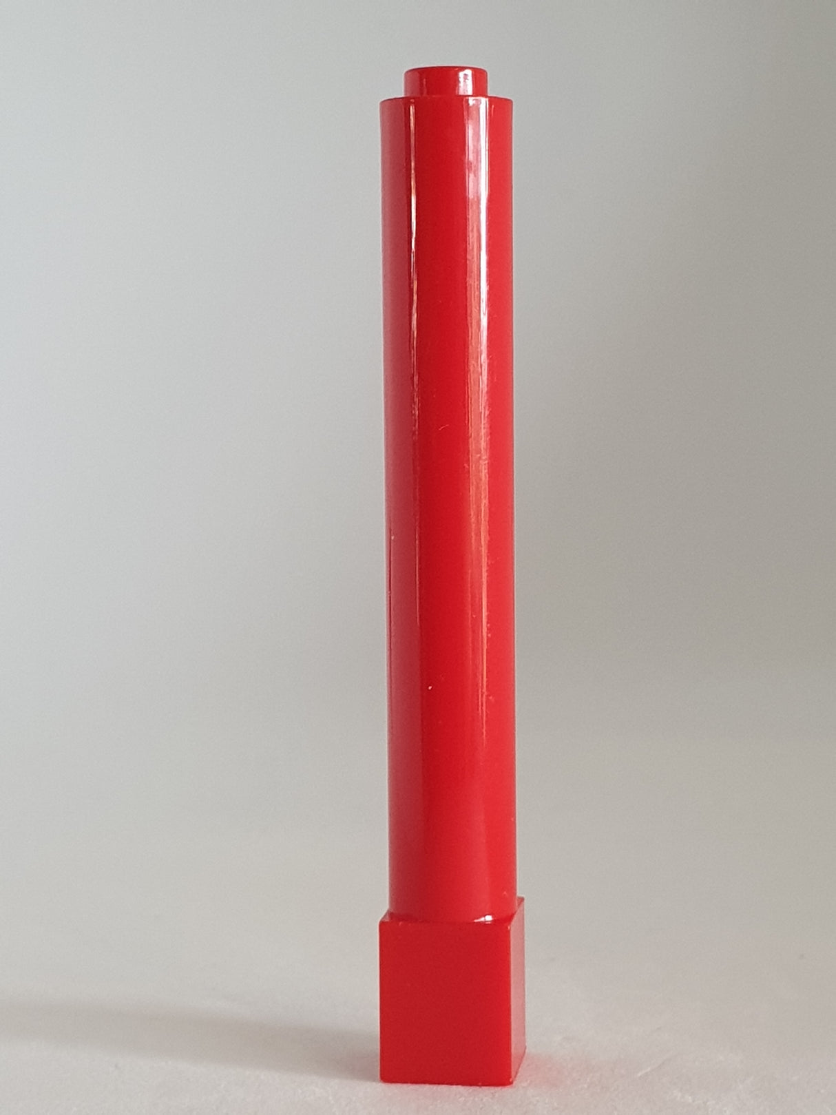 1x1x6 Säule / Pfahl fest rot