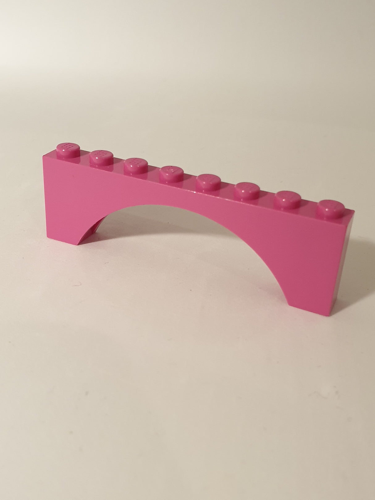 1x8x2 Bogenstein, ohne Absatz knallpink
