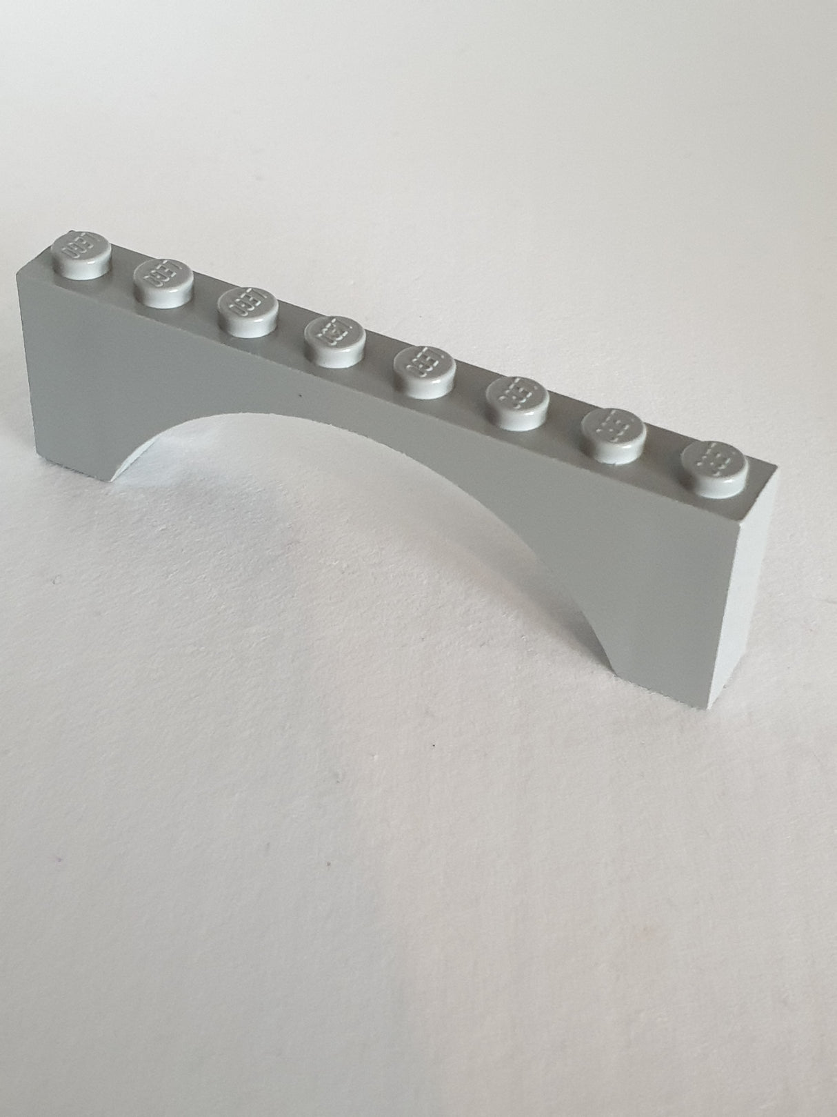 1x8x2 Bogenstein, ohne Absatz neuhellgrau