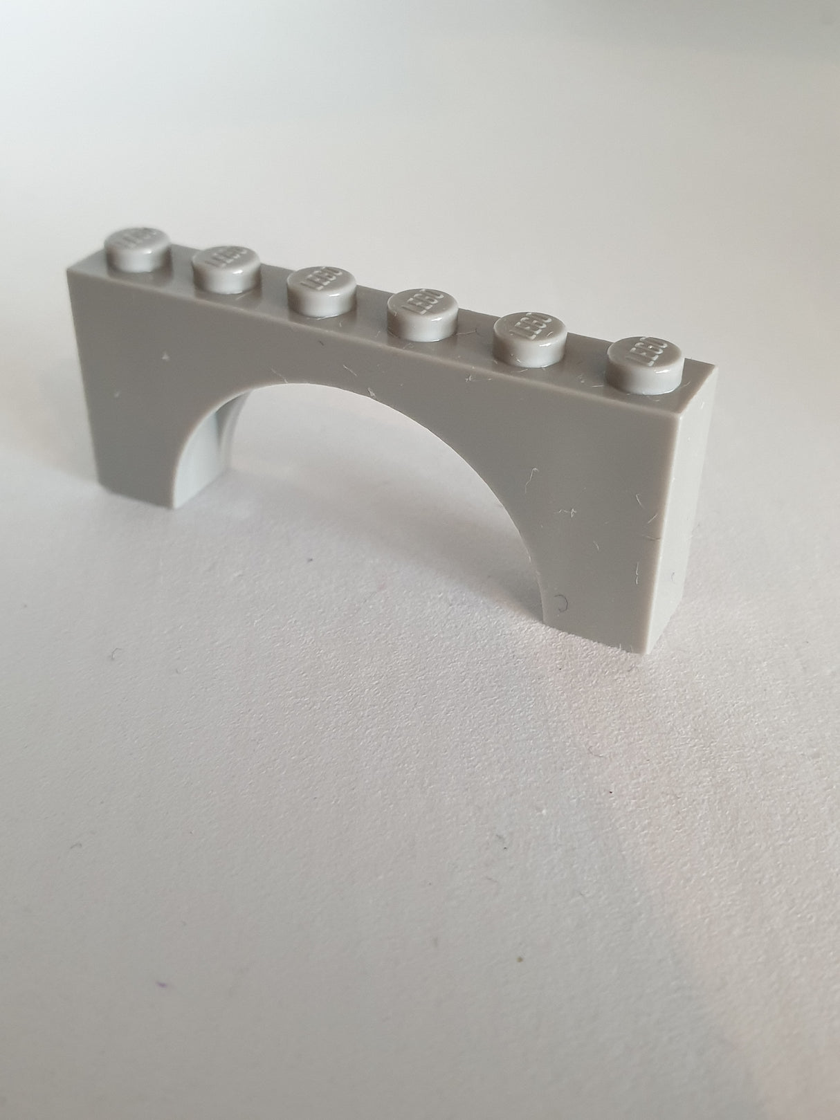1x6x2 Bogenstein, mit Querstrebe/ Support althellgrau light gray