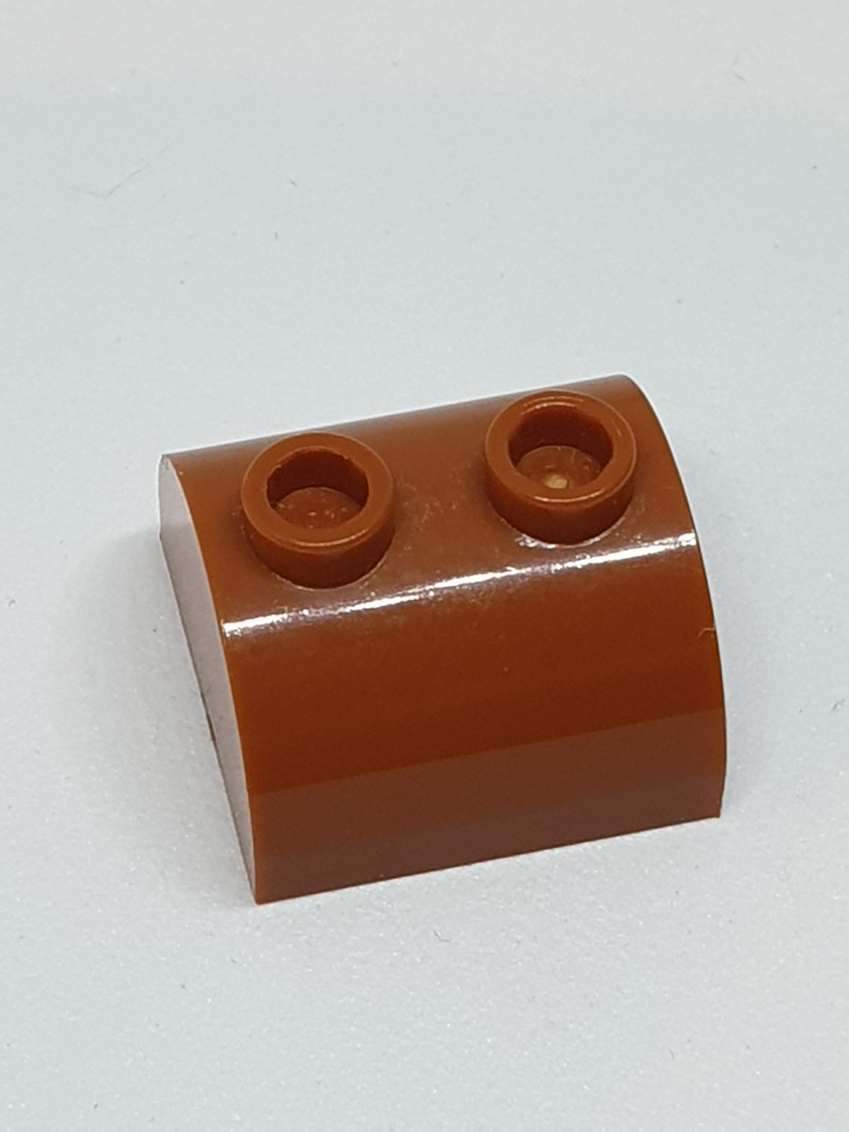 2x2x1 Bogenstein rund Halbkreis 2 Noppen dunkelorange