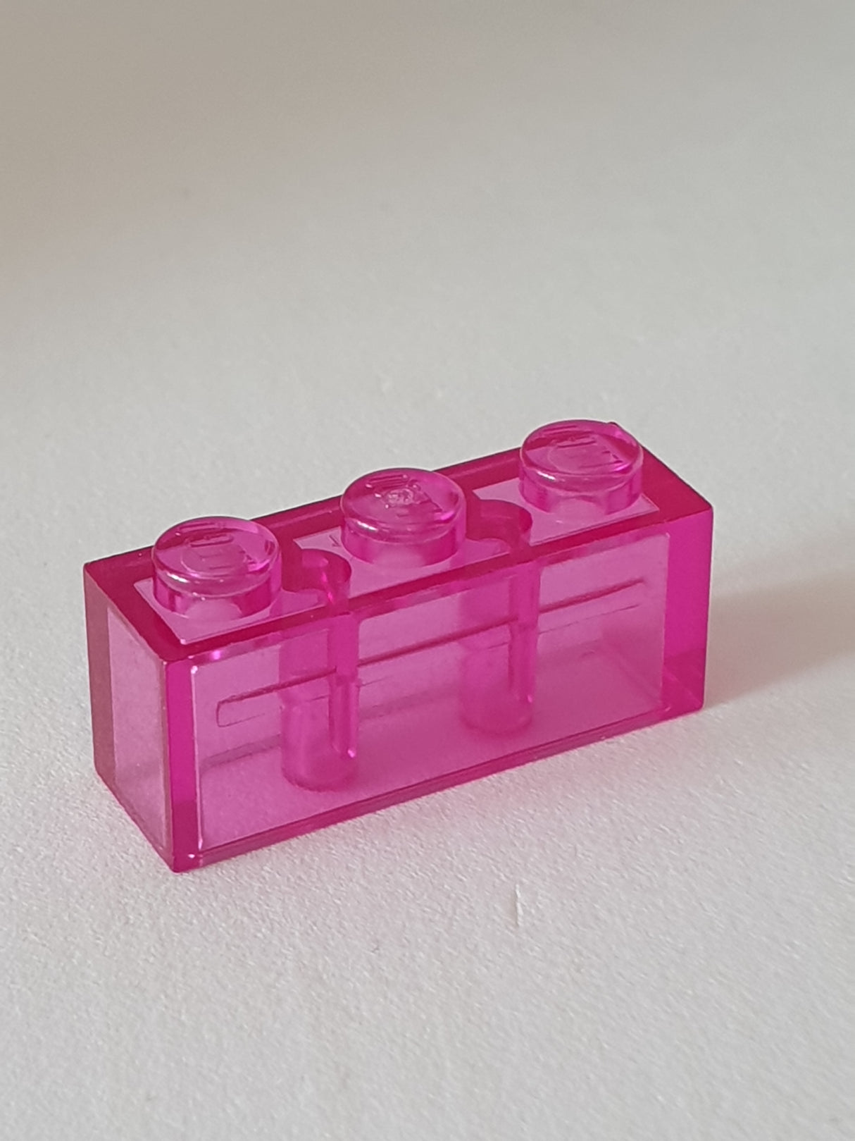 1x3 Stein transparent dunkelpink