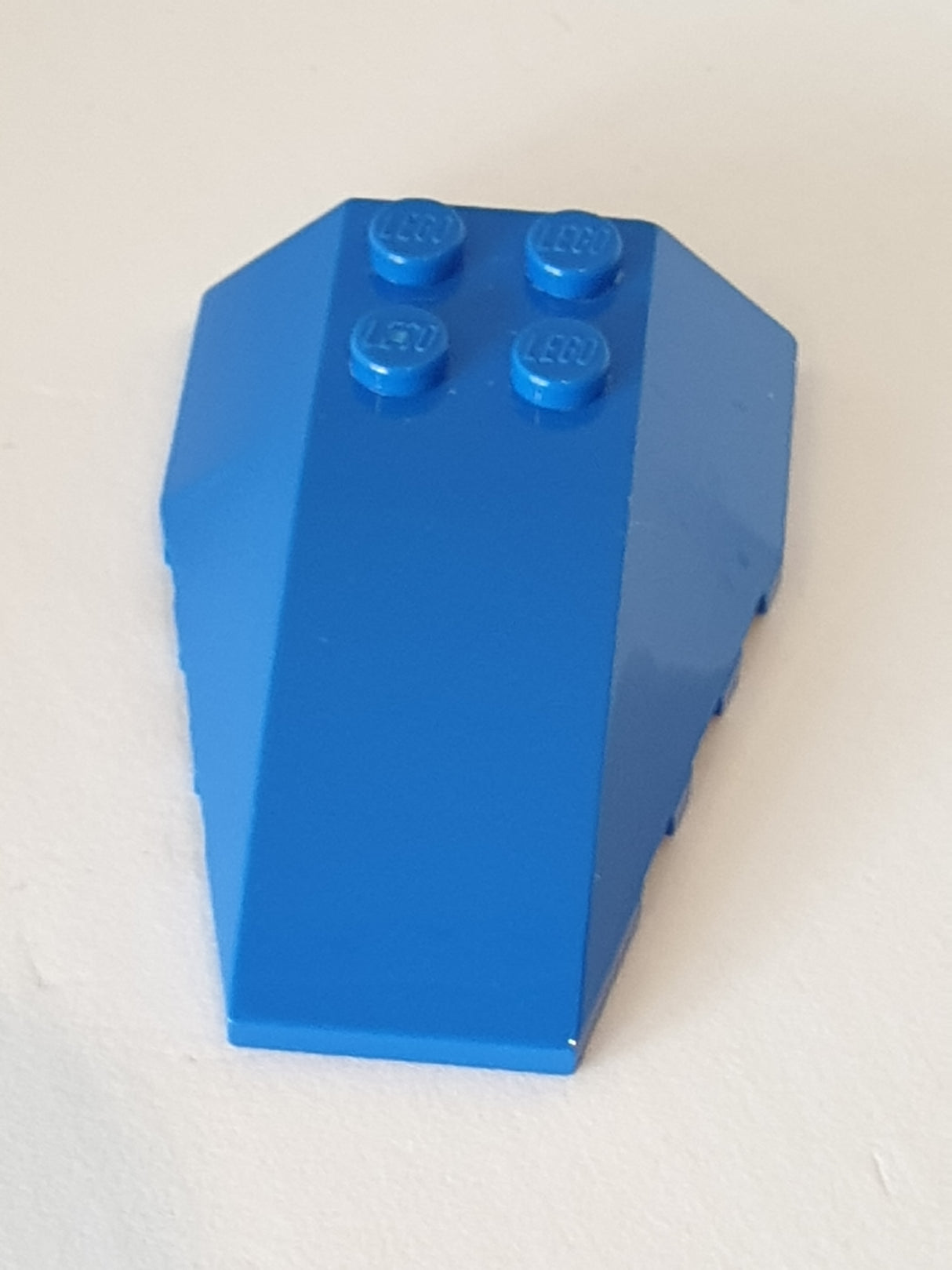 4x6 Keilstein Schrägstein mit Bogen blau