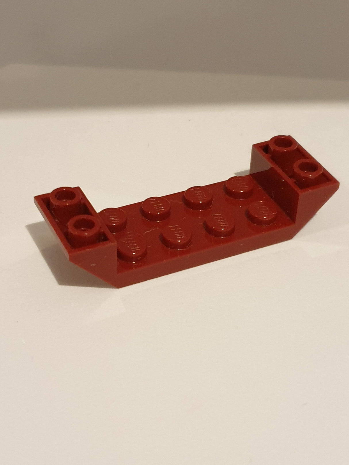 2x6 Schrägstein doppelt invers 45° dunkelrot