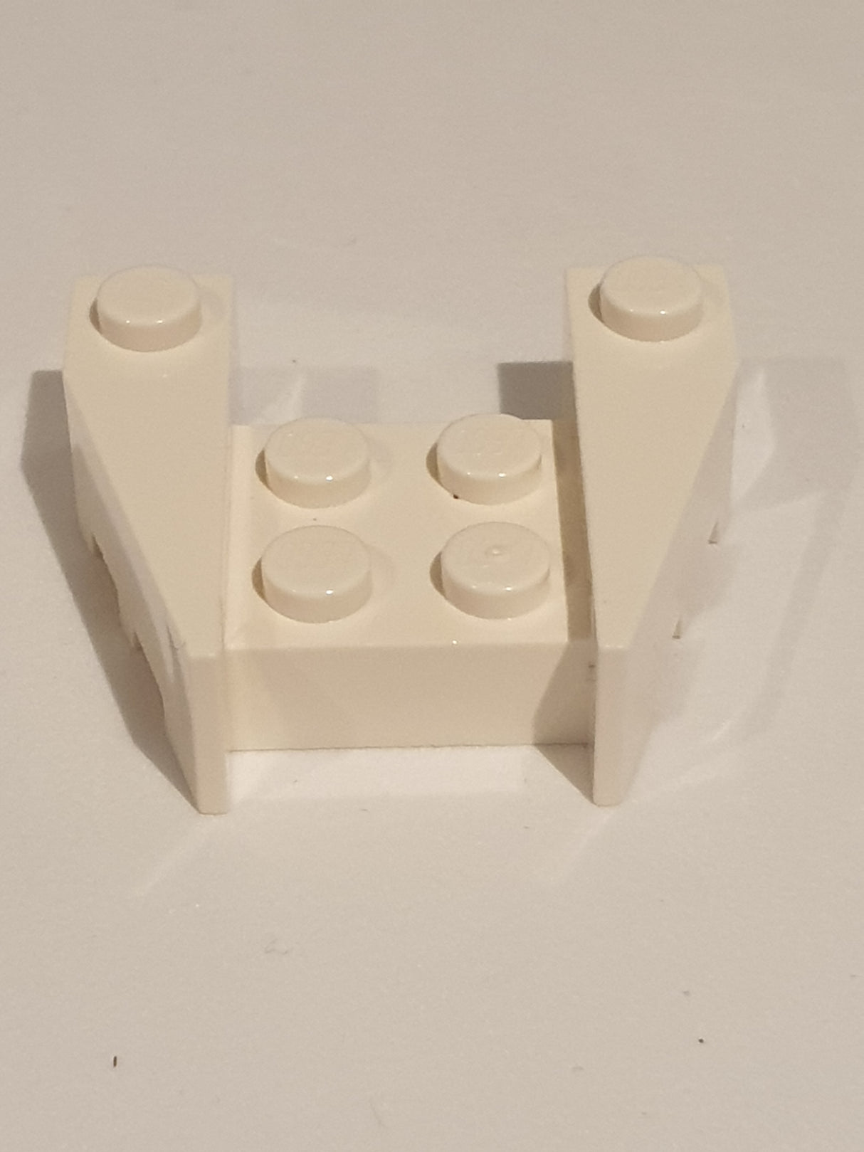 3x4 Keil mit Noppenkerben weiß white
