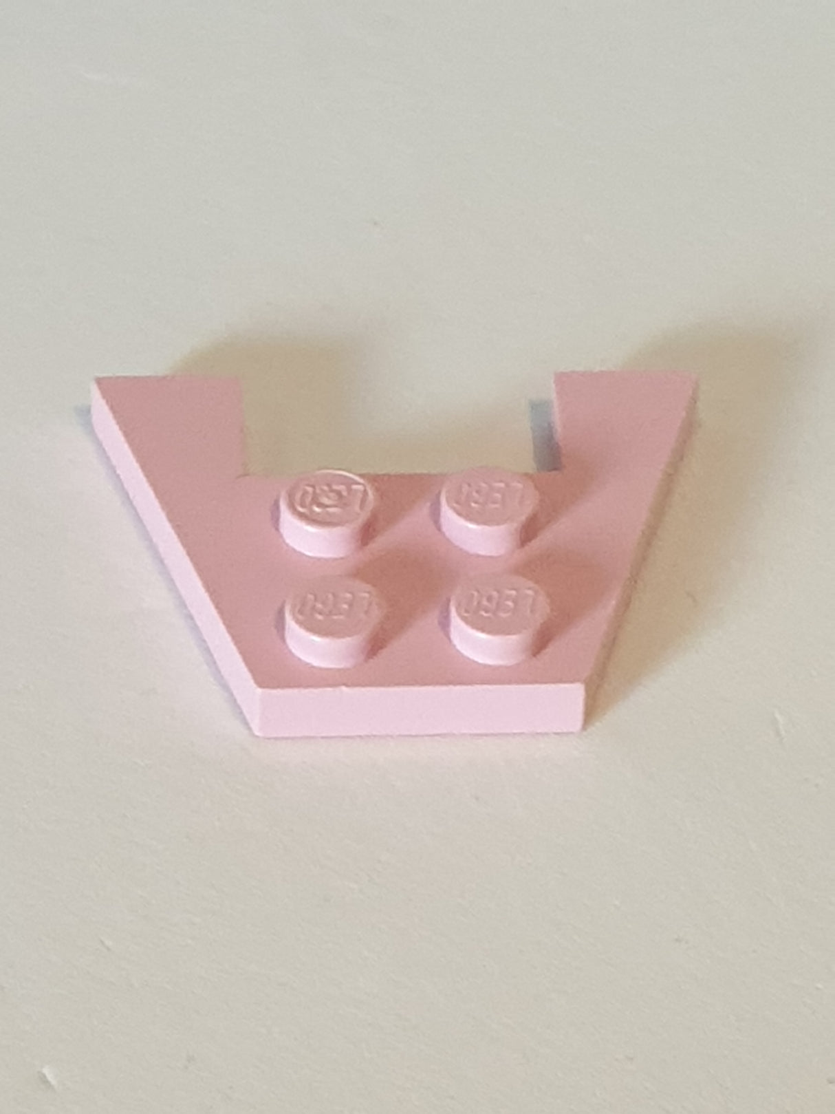 3x4 Keilplatte ohne Noppenkerben rosa