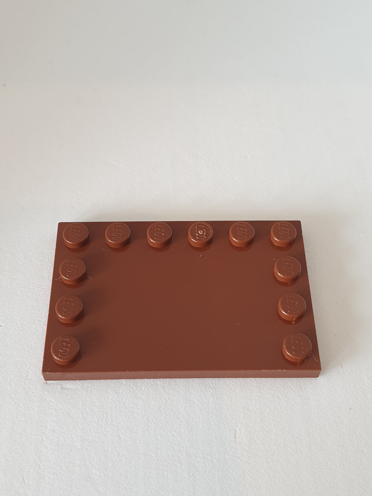 4x6 Fliese modifiziert mit Noppen auf Ecken neubraun reddish brown