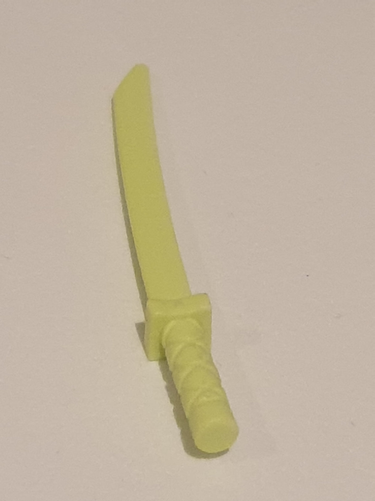 Minifig, Waffe Weapon Sword holes in crossguard and Blade, Ninja Schwert mintgrün