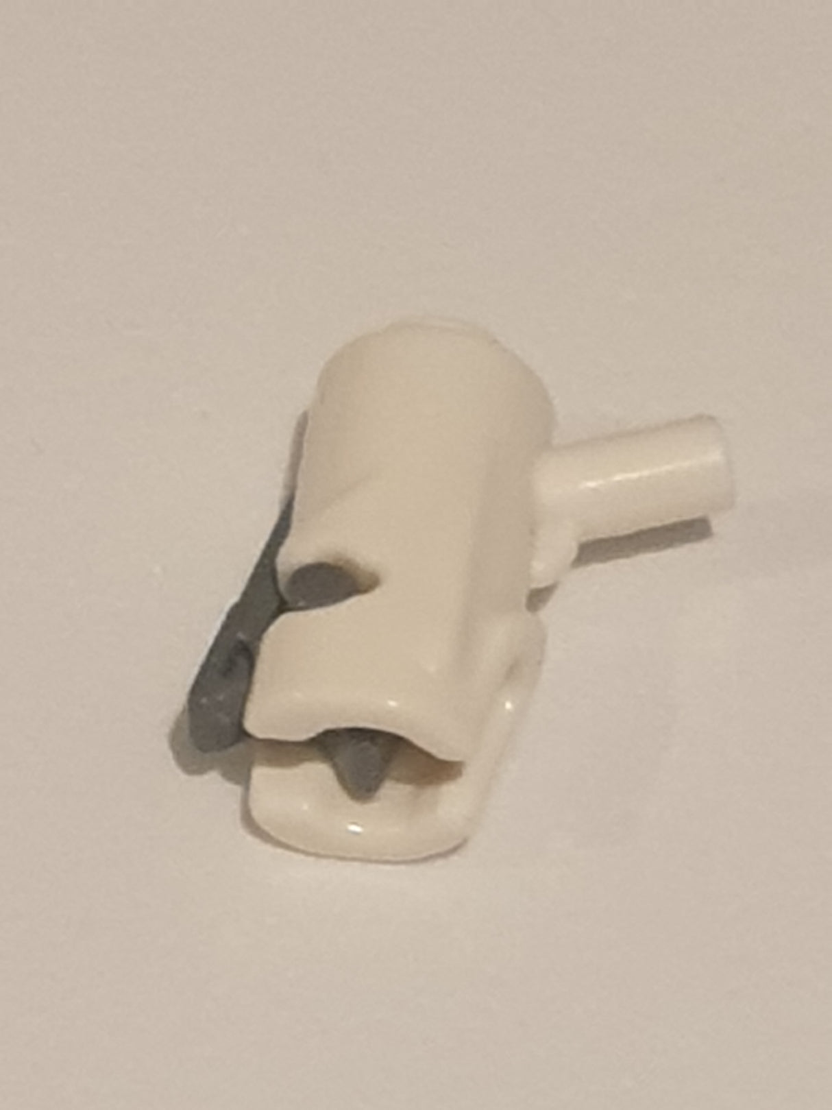 Minifig, Waffe Weapon Gun, Mini Blaster Star Wars mit Trigger neudunkelgrau, weiß white