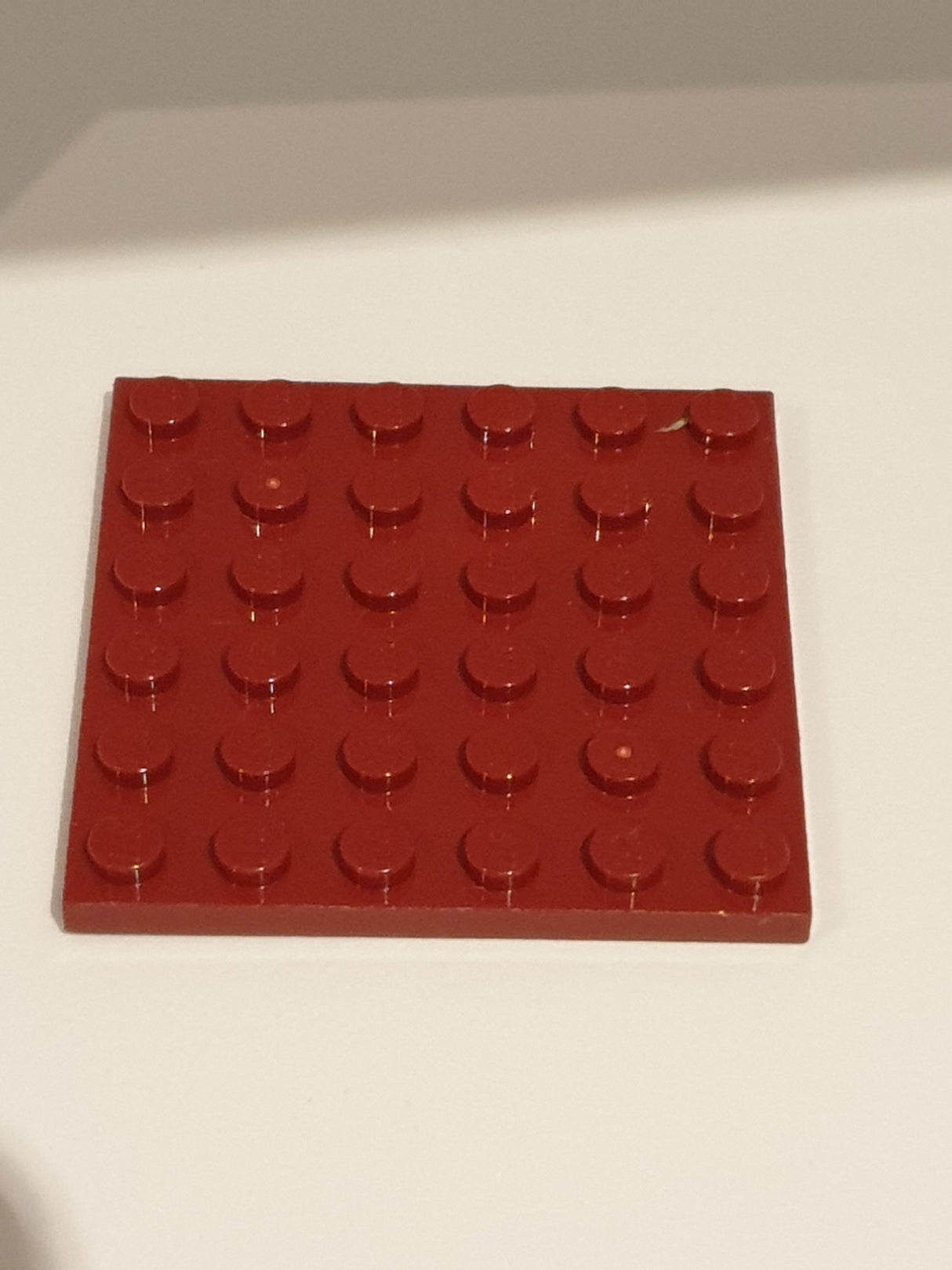 6x6 Platte dunkelrot