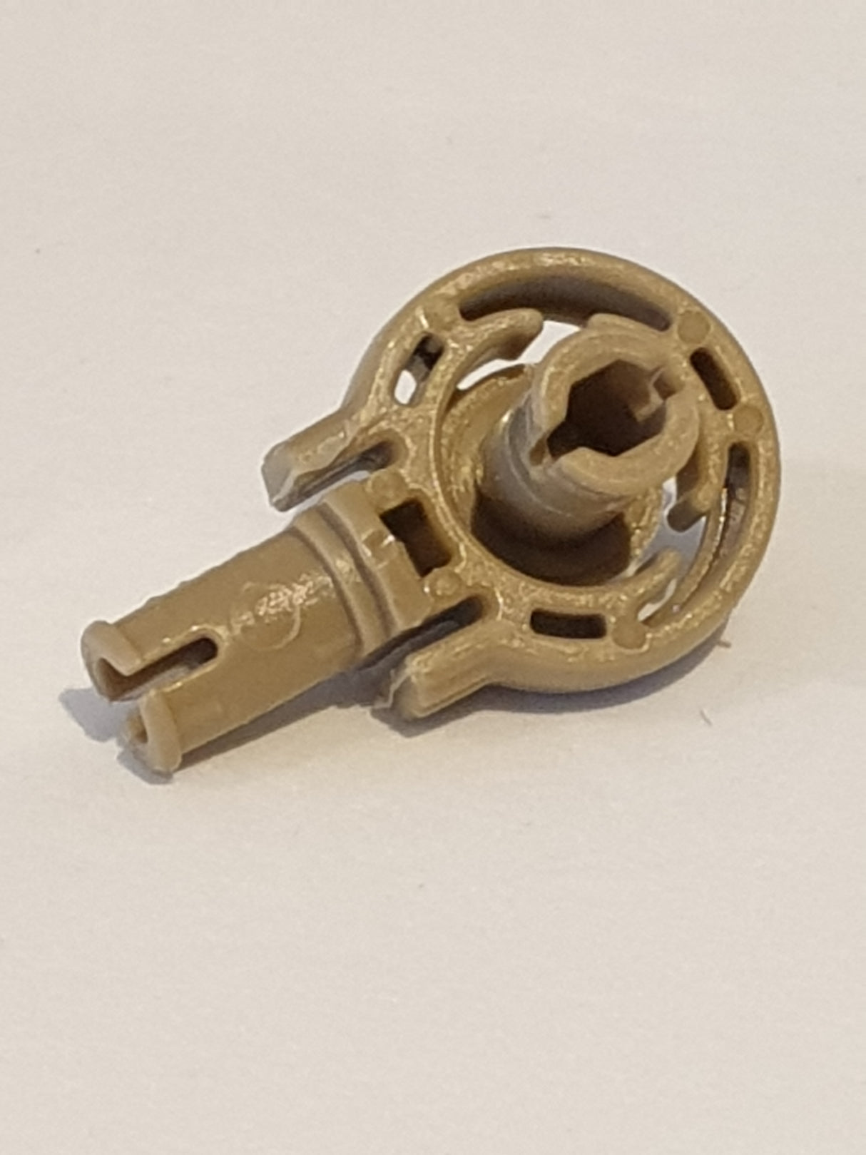 Technik Drehgelenk mit zwei senkrechten Pins dunkelbeige