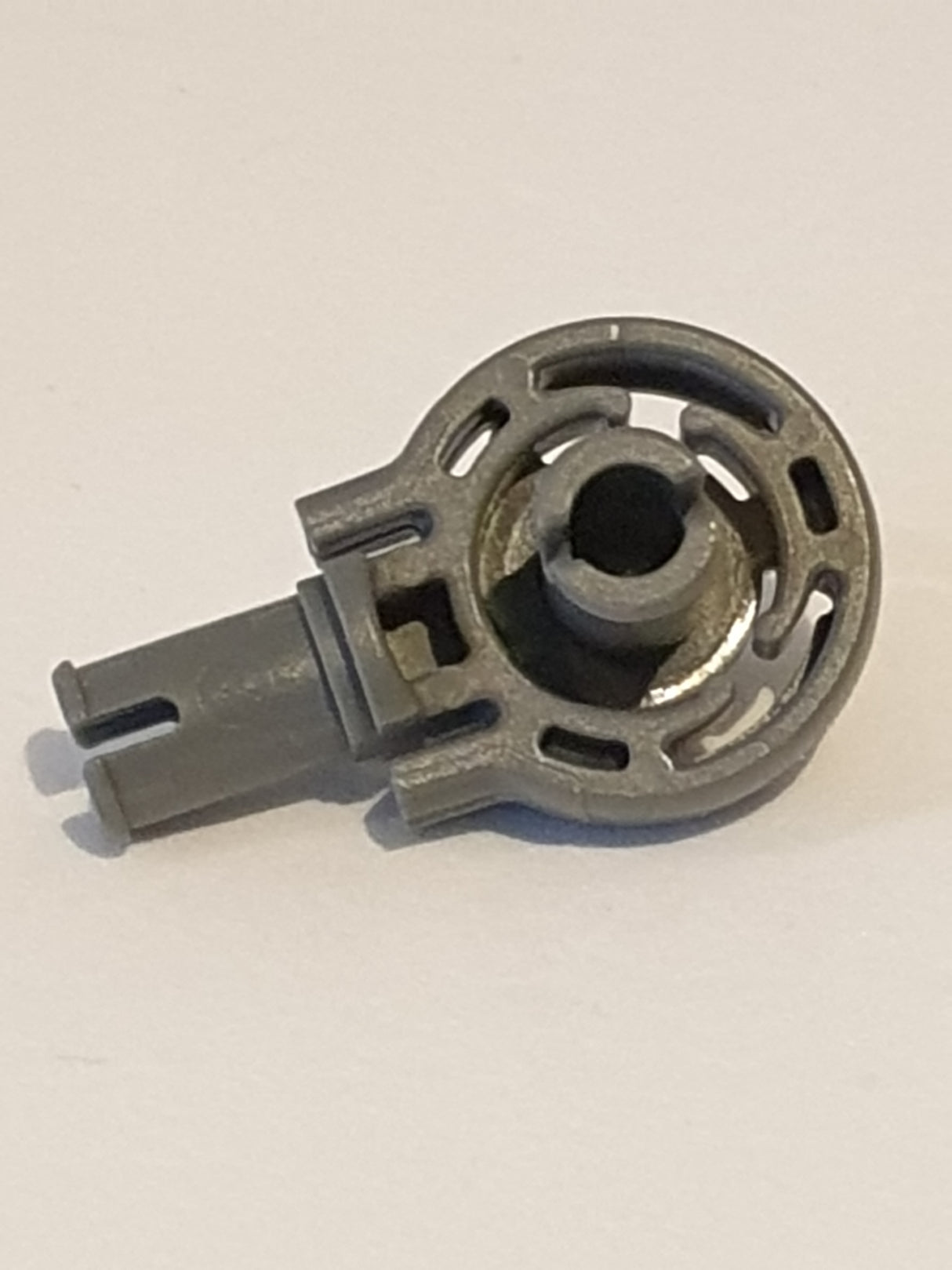 Technik Drehgelenk mit zwei senkrechten Pins neudunkelgrau