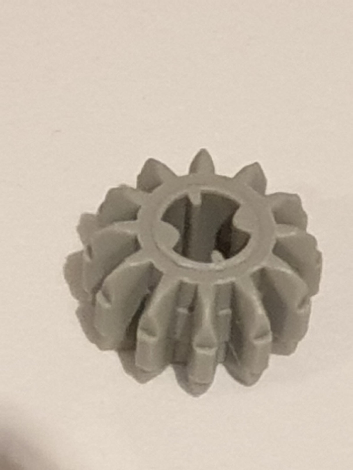 Technik Zahnrad 12 Zähne doppelte Abschrägung neuhellgrau