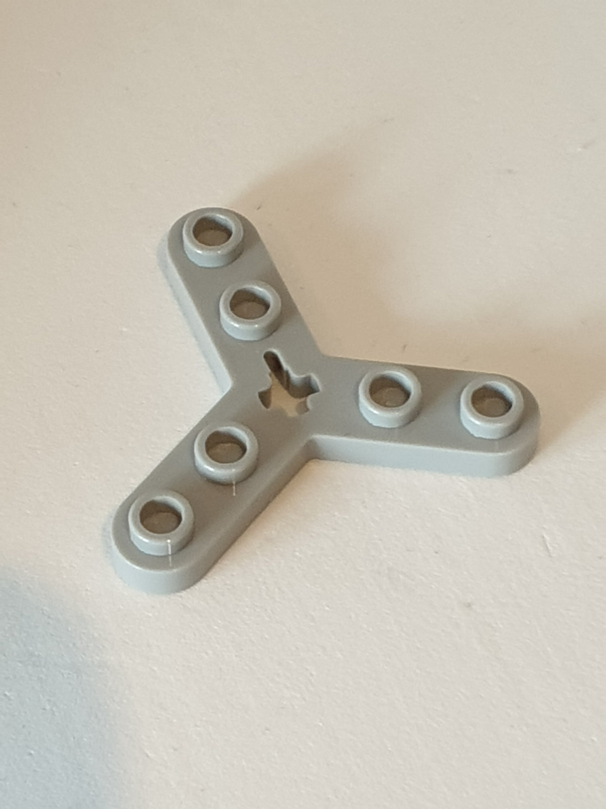 Technik Platte Rotorblatt 3 mit glatten Enden und 6 Noppen (Propeller) neuhellgrau