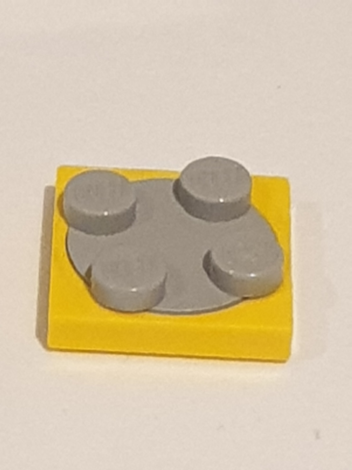 2x2 Drehteller Platte neuhellgrau gelb