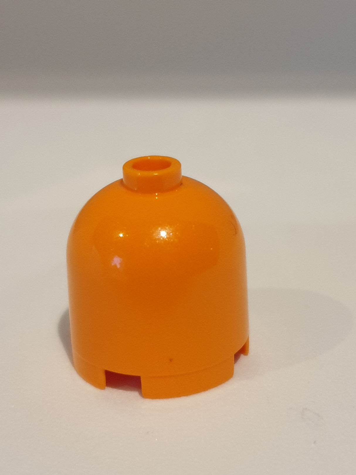 2x2x1 2/3 Rundstein Kuppel Oberteil hoch, blocked stud orange