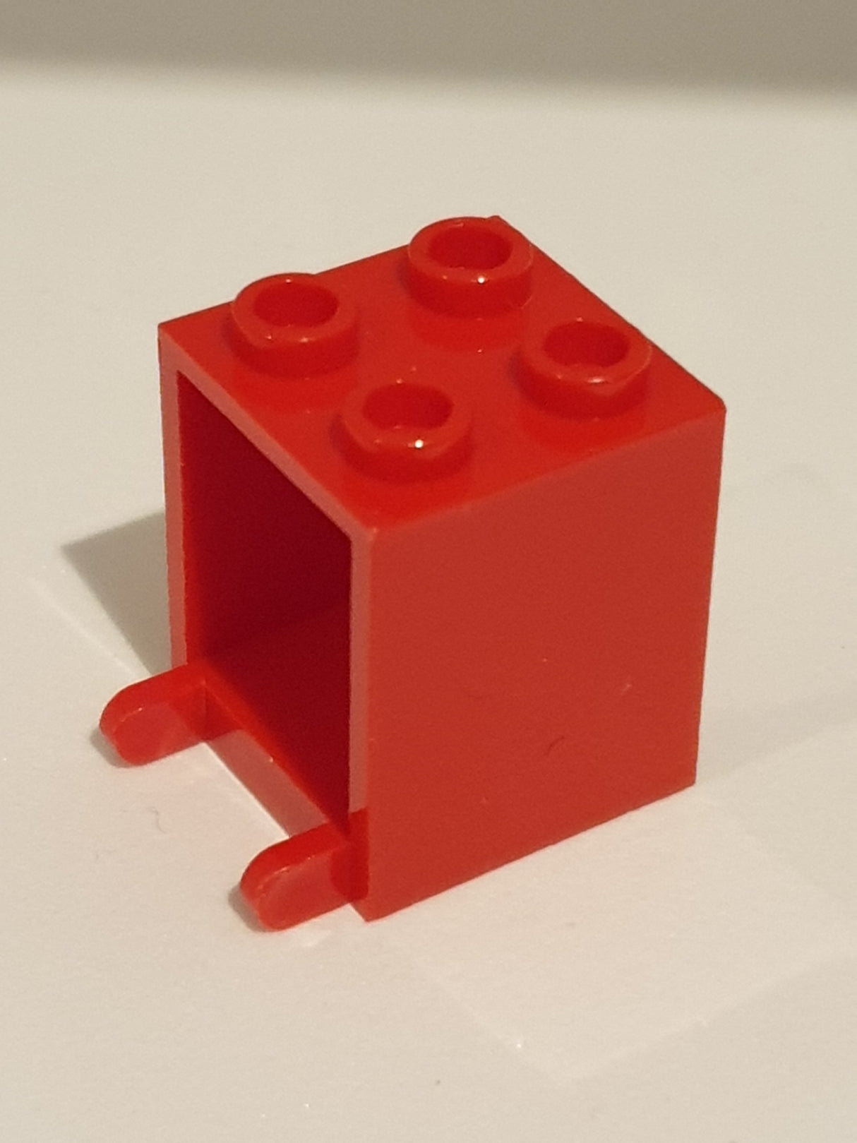 2x2x2 Behälter Briefkasten offene Noppen, rot