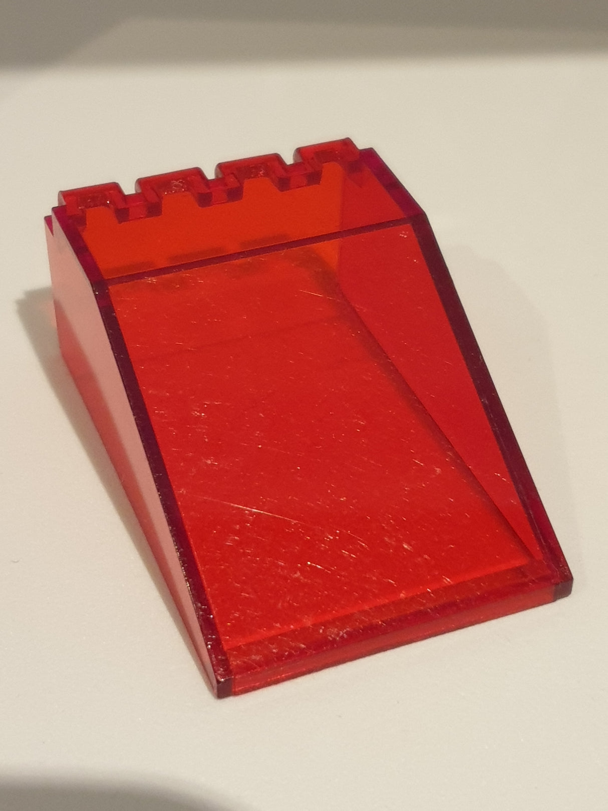 6x4x2 Windschutzscheibe Canoby transparent rot