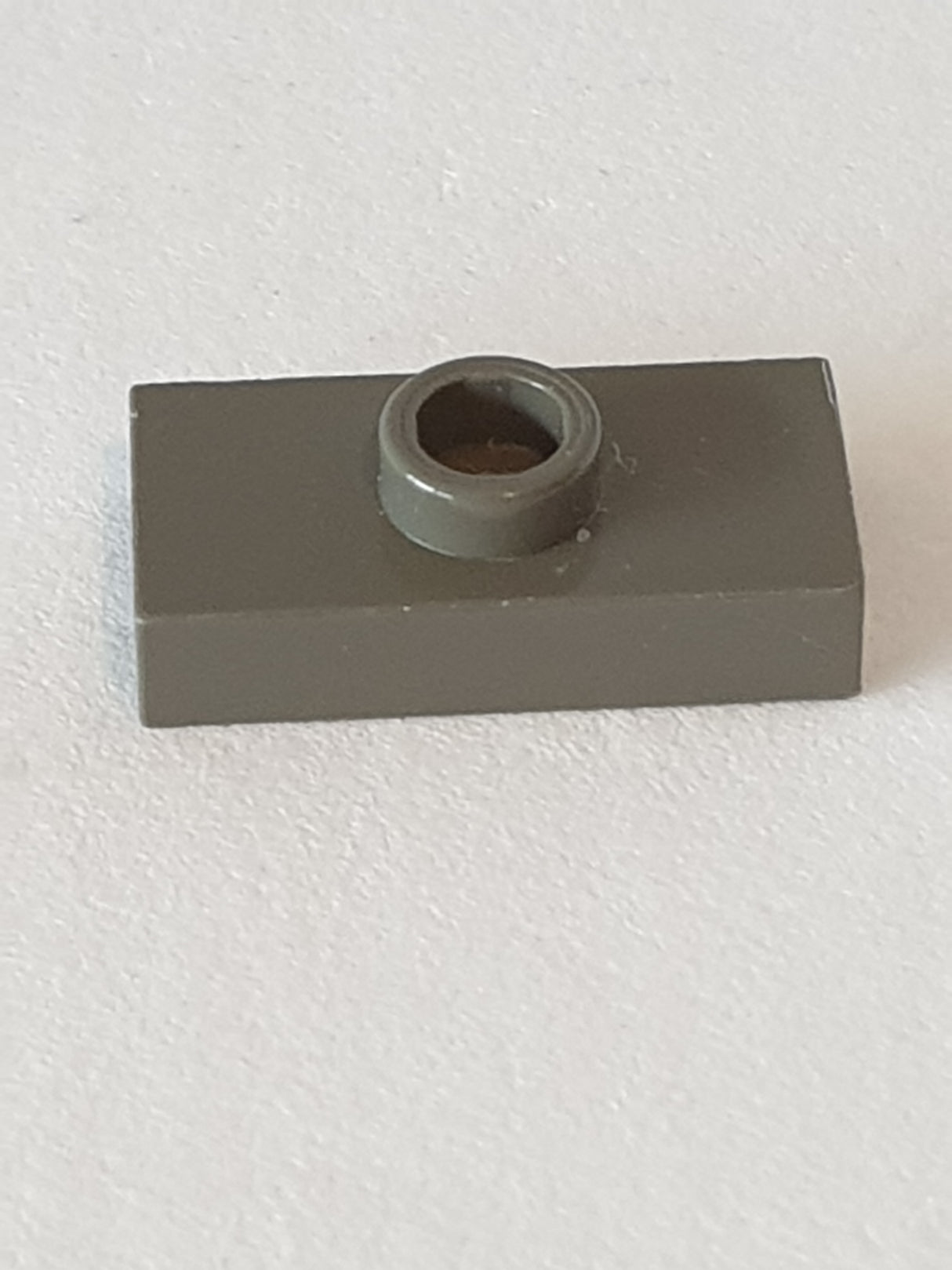 1x2 modifizierte Fliese/Platte mit Noppe ohne Nut altdunkelgrau dark gray