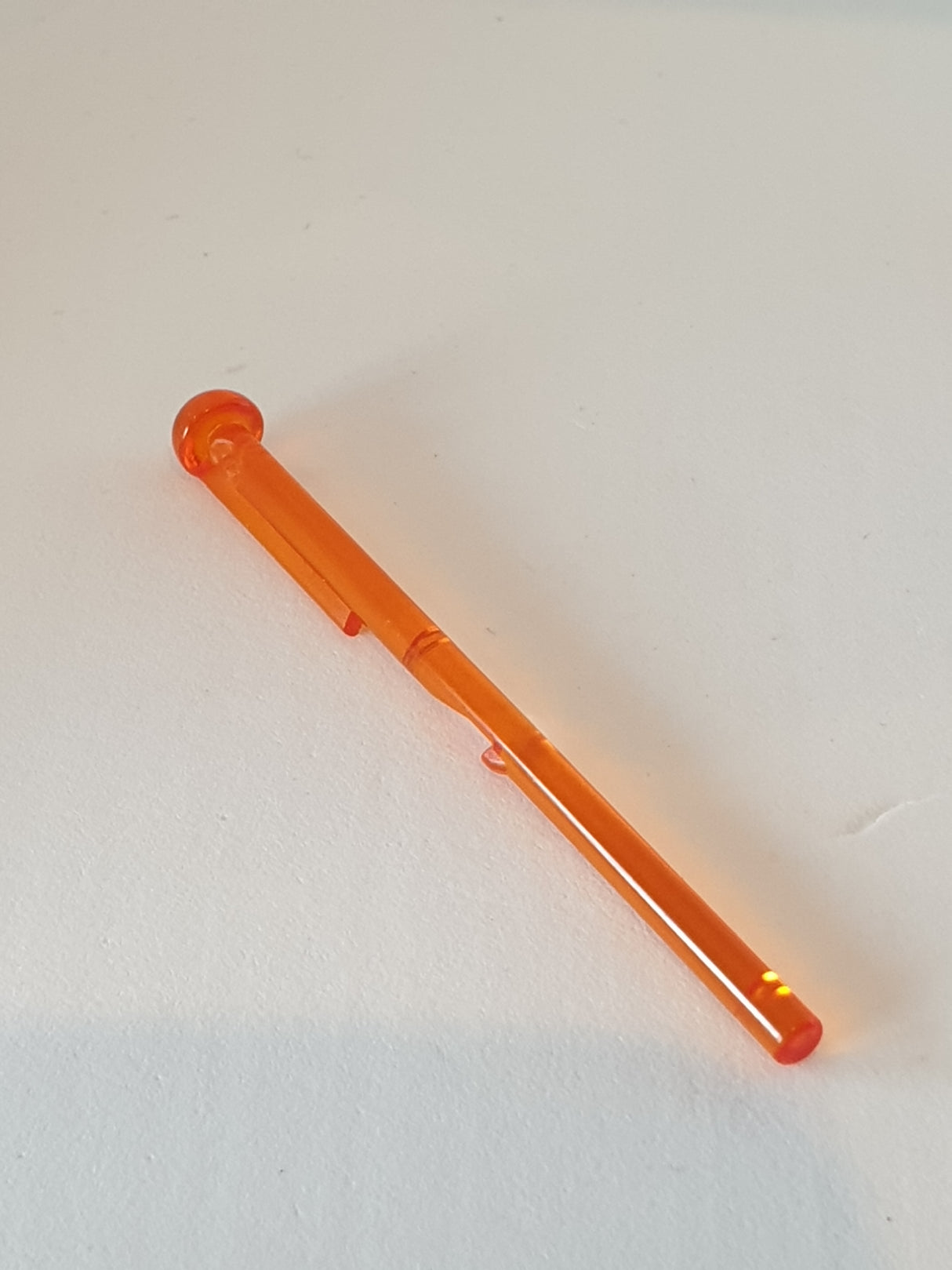 1x8 Stab mit rundem Ende (SW Arrow) transparent orange