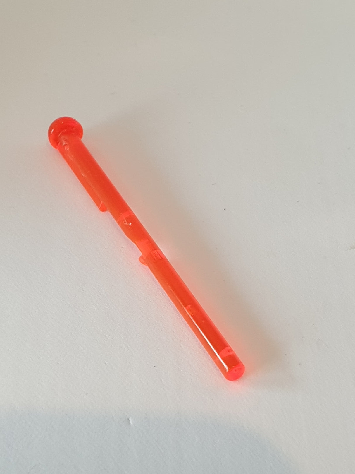 1x8 Stab mit rundem Ende (SW Arrow) transparent neonorange