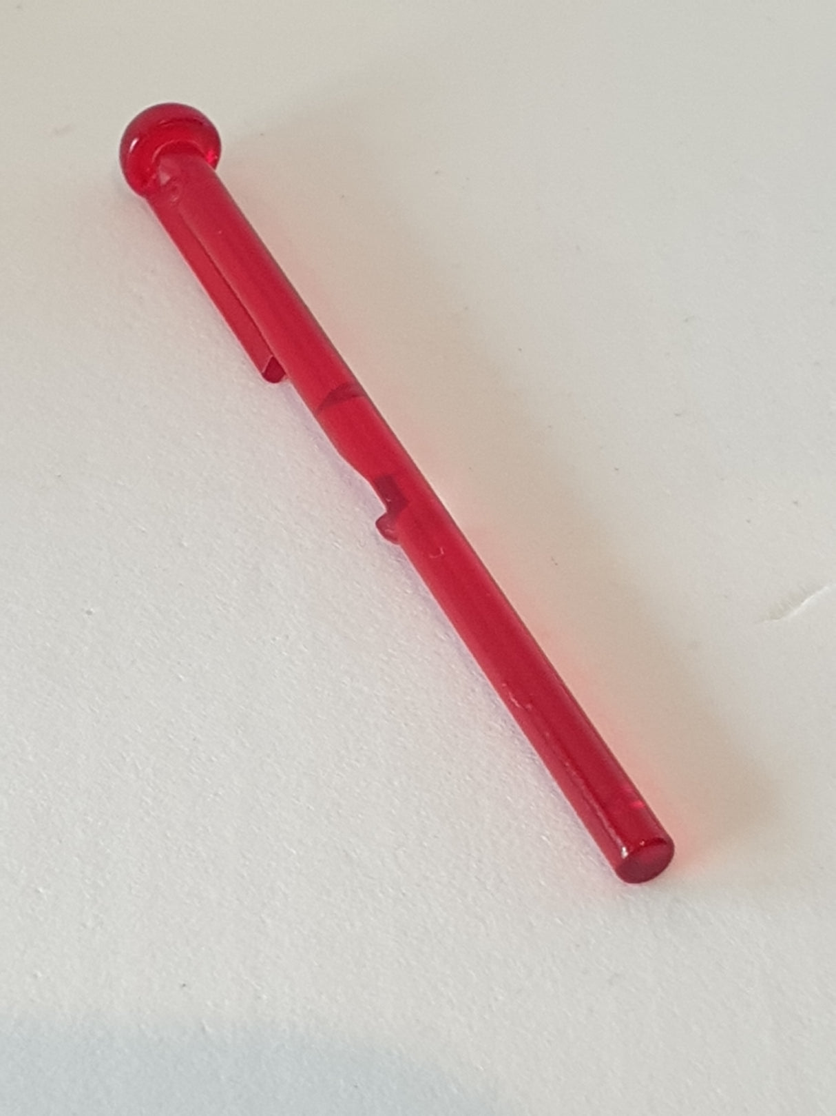 1x8 Stab mit rundem Ende (SW Arrow) transparent rot