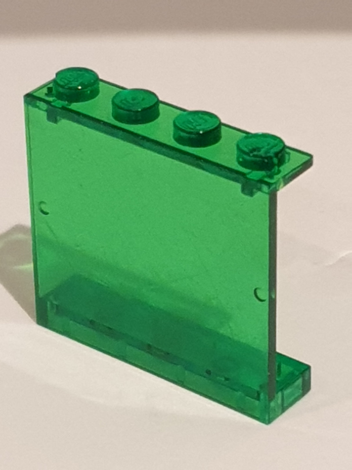 1x4x3 Wandelement Paneel ohne Seitenstützen geschlossene Noppen transparent grün