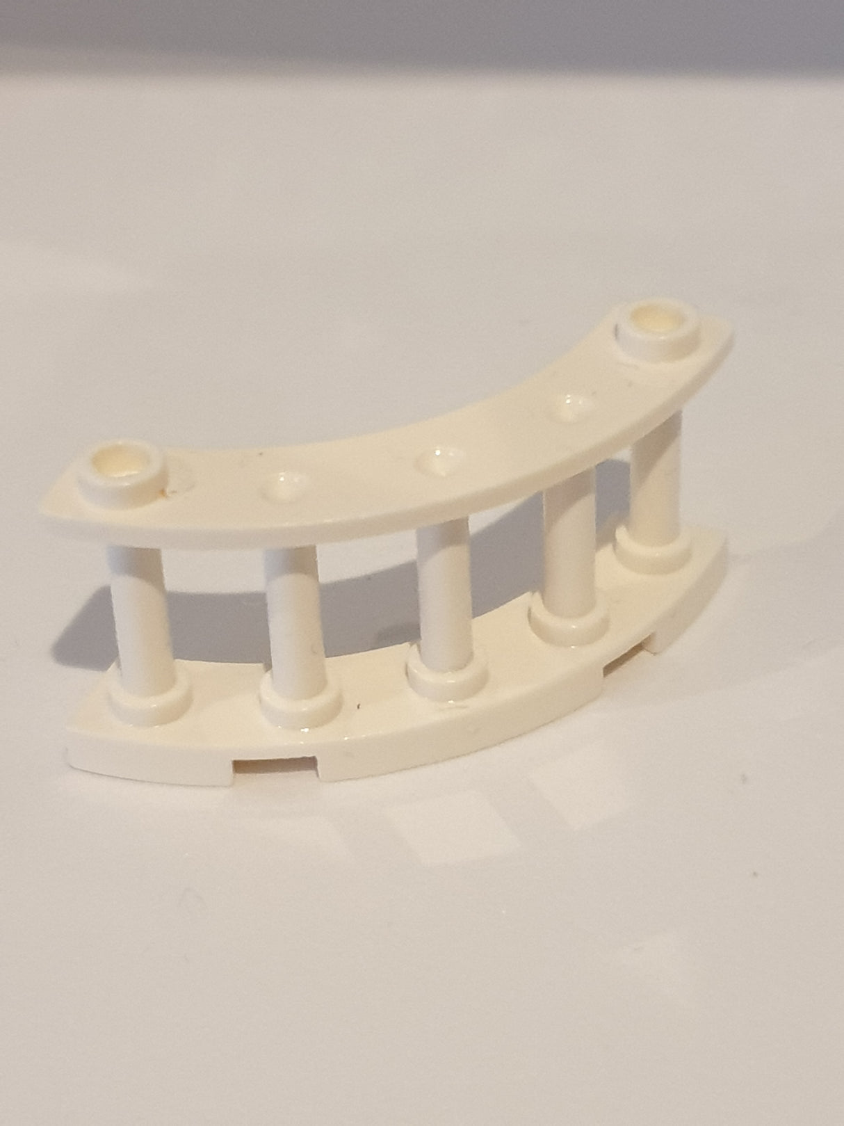 4x4x2 Zaun mit Stäben 1/4 Kreis weiß white