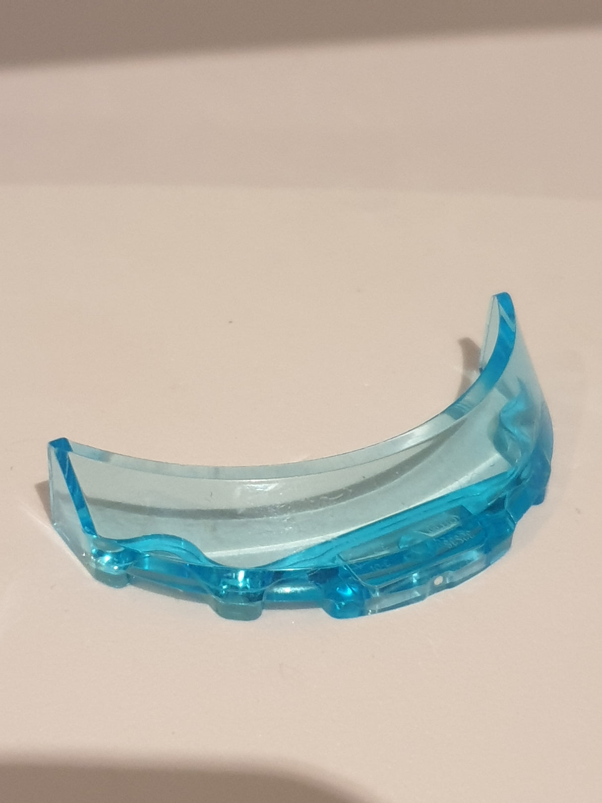 3x6x1 Windschutzscheibe / Cockpit gebogen transparent hellblau trans light blue