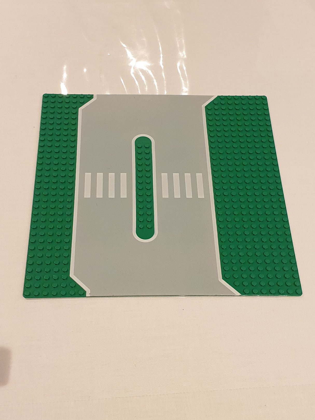 32x32 Grundplatte Strasse Service Station mit Übergang grün