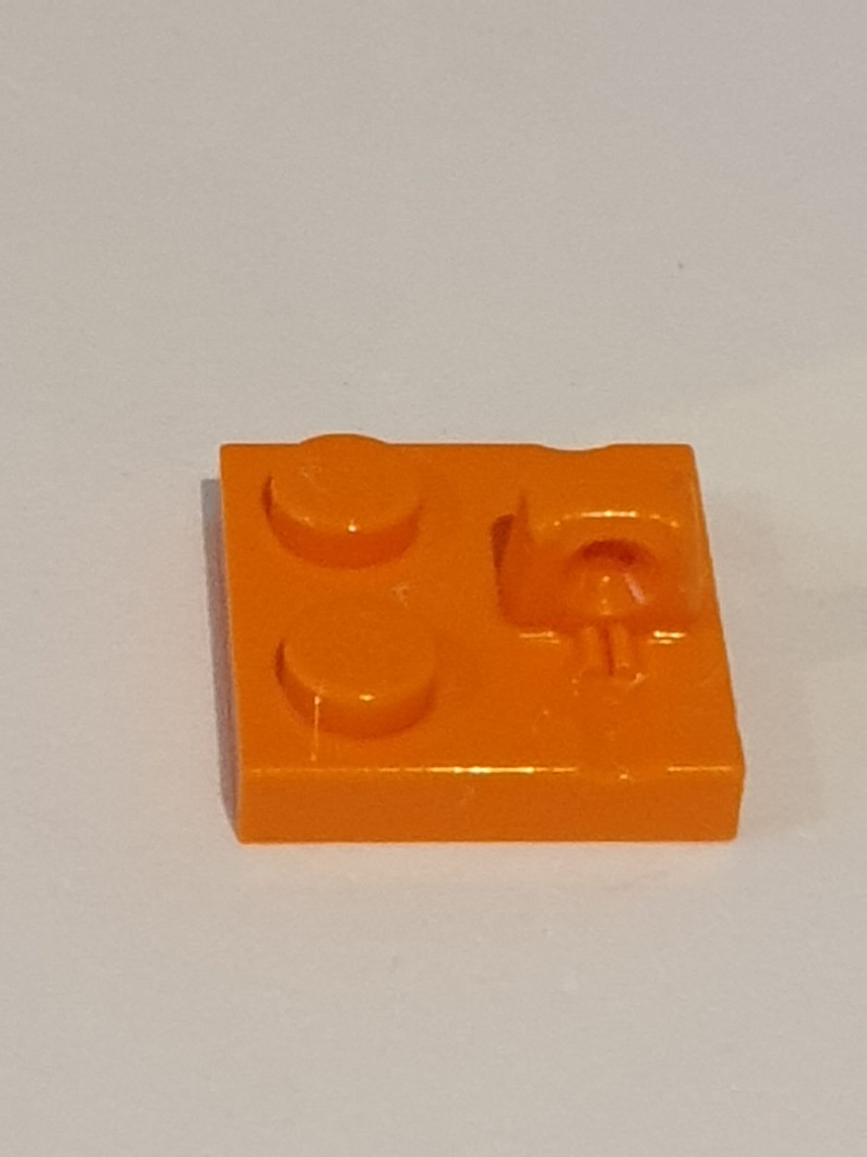 2x2 Scharnierplatte mit 1 Finger oben orange