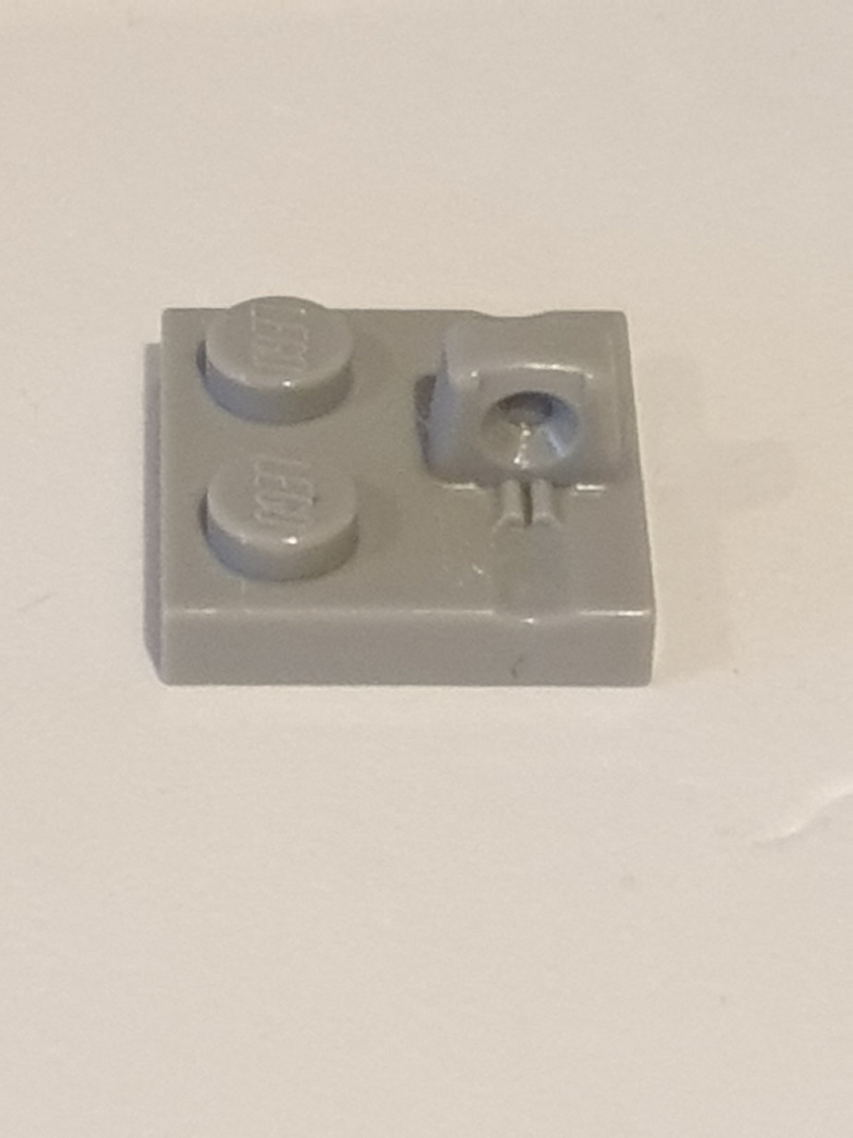 2x2 Scharnierplatte mit 1 Finger oben neuhellgrau