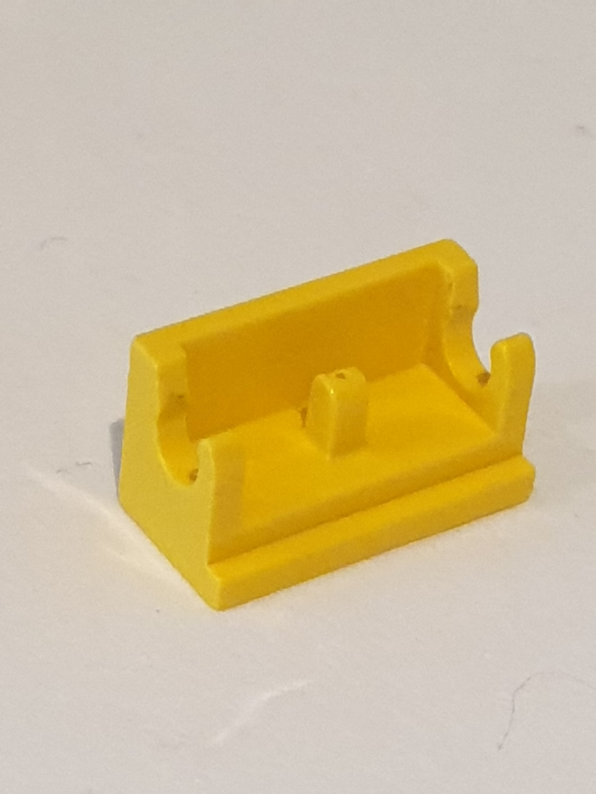 1x2 Scharnierstein Sockel Unterteil gelb