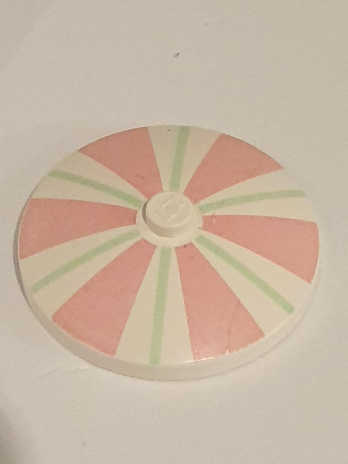 4x4 Satschüssel Ø32x6,4 bedruckt mit Streifenmuster weiß white