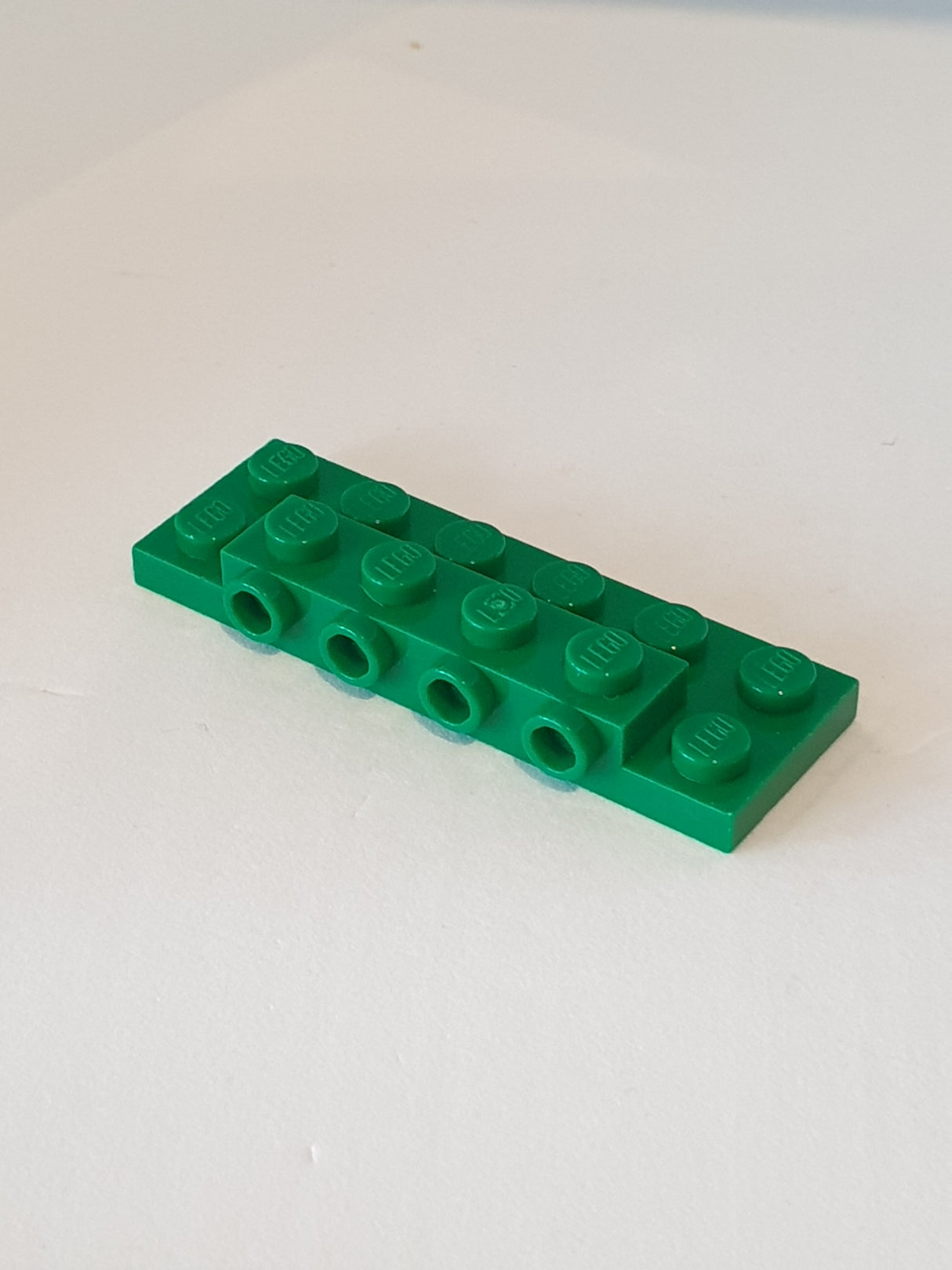 2x6 modifizierte Platte mit Noppen an der Seite Snot grün