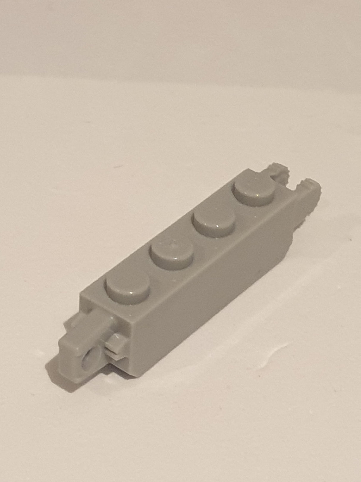 1x4 Scharnierstein mit Fingern an beiden Enden neuhellgrau