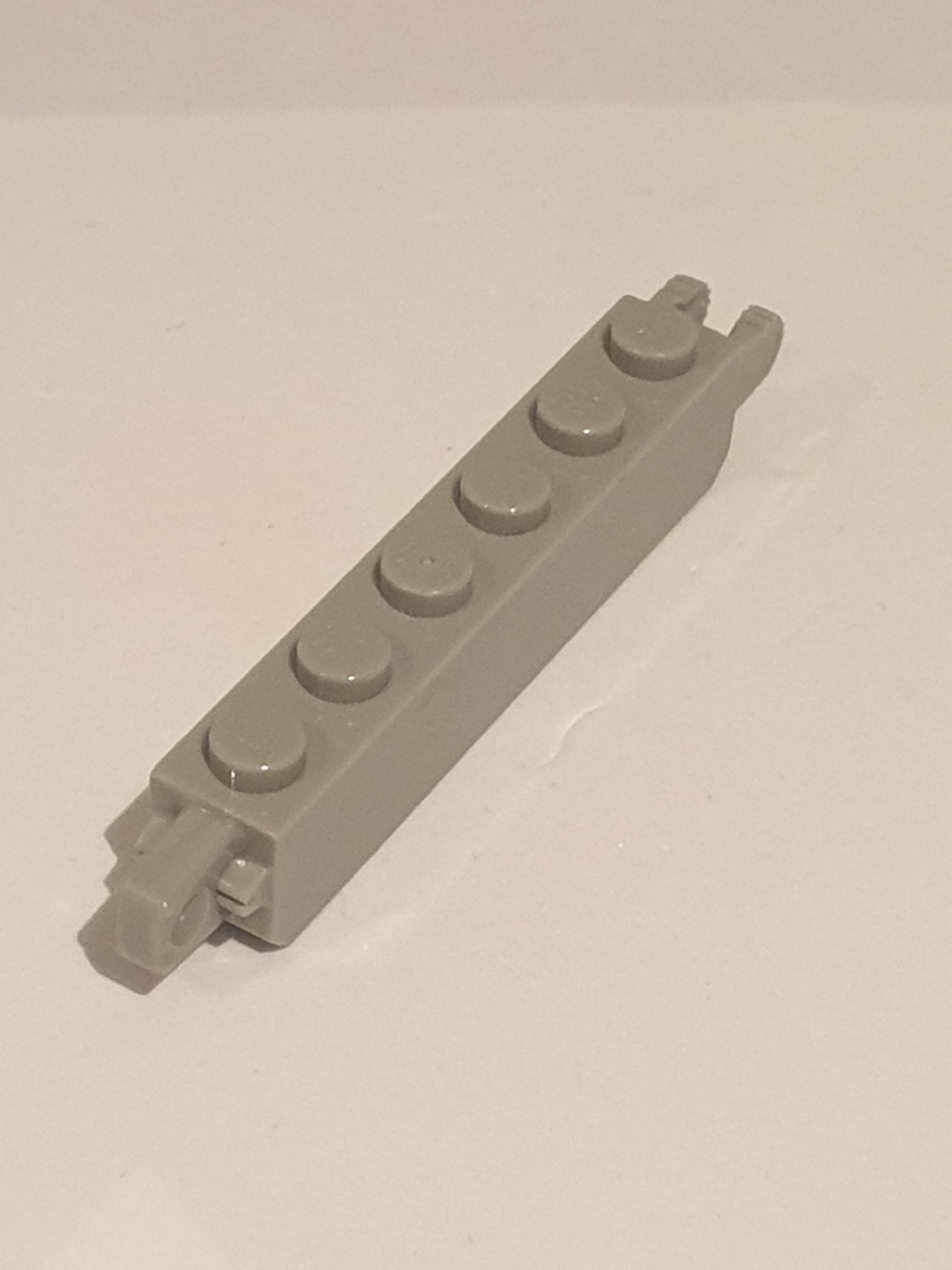1x6 Scharnierstein mit Fingern an beiden Enden althellgrau light gray