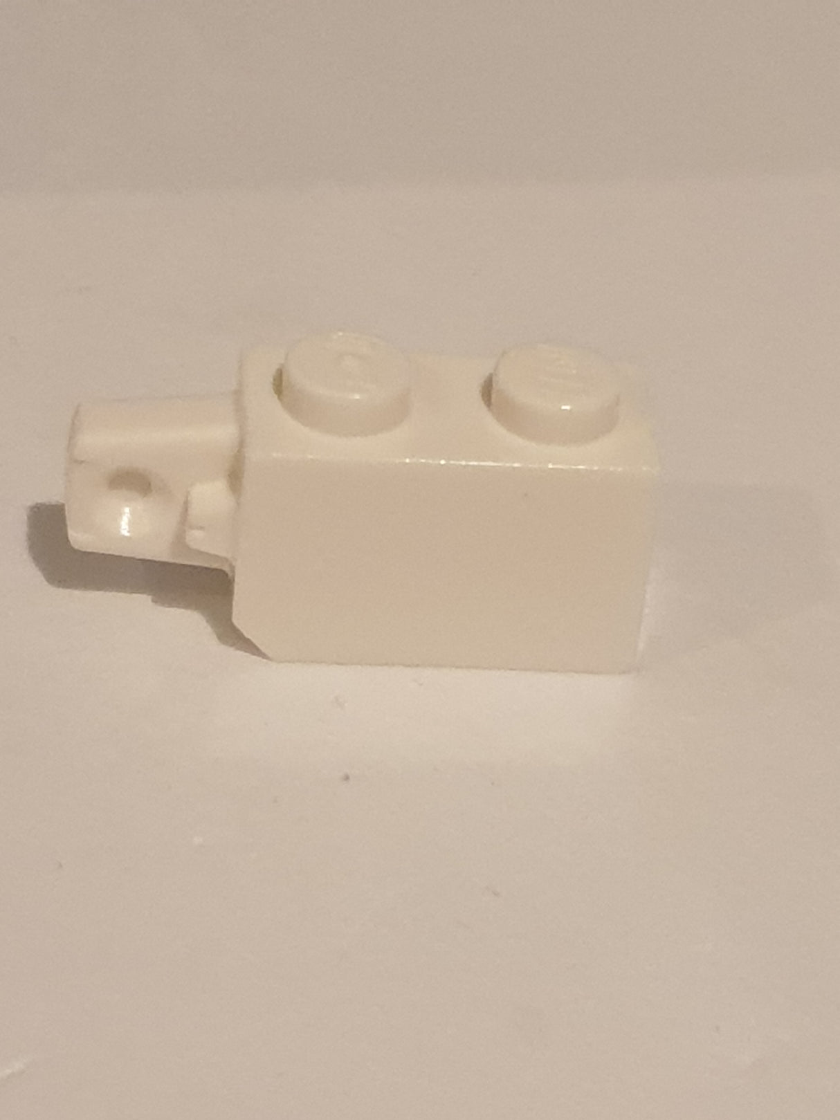 1x2 Scharnierstein mit 1 Finger vertikal weiß white