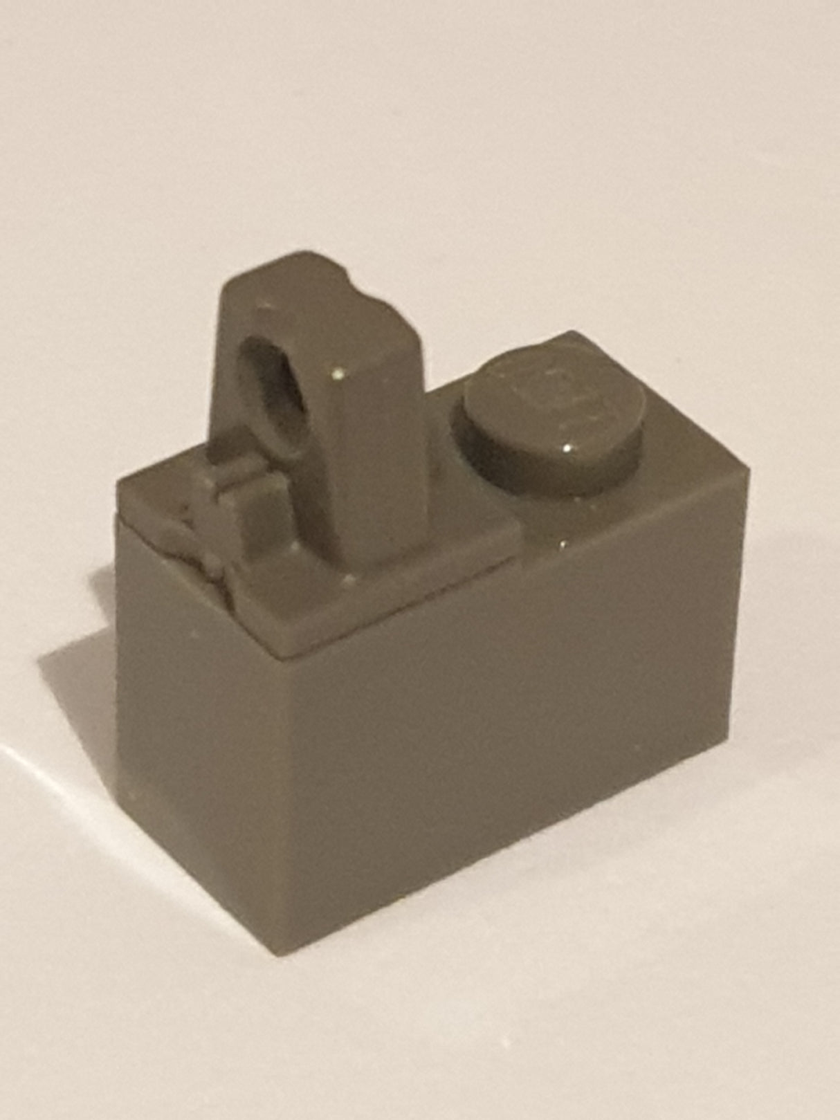 1x2 modifizierter Stein mit Scharnier oben (1 Finger) altdunkelgrau dark gray