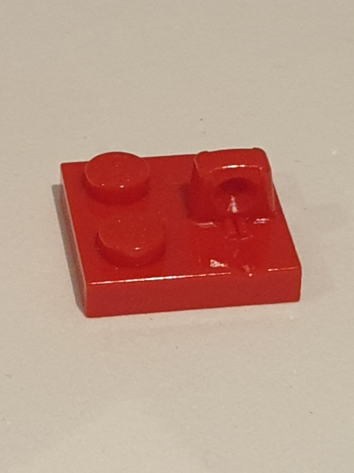 2x2 Scharnierplatte mit 1 Finger oben rot