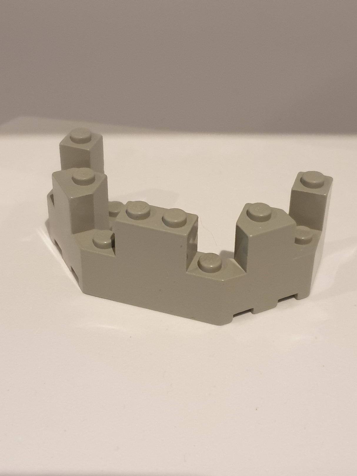 4x8x2 Burgteil 1/3 Balkon althellgrau light gray