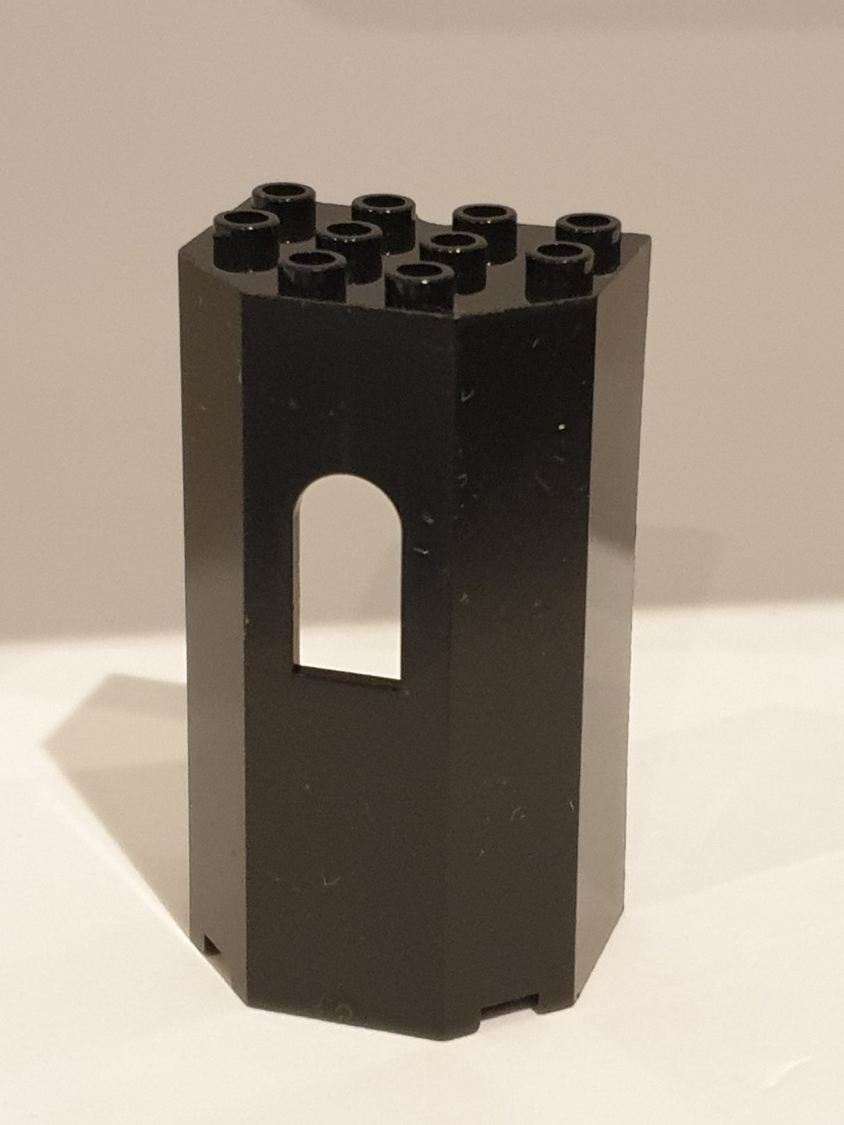 4x3x6 Burg / Turm Mauerteil mit Fenster schwarz black